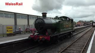 GWR 0 6 2 T 6695 West Somerset Railway Spring steam gala 3rd May 2024 [upl. by Alema]