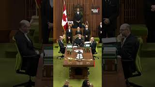 “Free Palestine” Protesters interrupt Canadas House of Commons questionperiod trudeau [upl. by Ailahk]