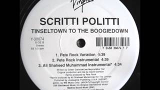 Scritti Politti  Tinseltown To The Boogiedown Ali Shaheed Muhammad Instrumental [upl. by Ghassan43]