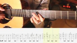 Guitar Tutorial Gunjou Yoasobi  Sungha Jung Tabs  Fingerstyle Tabs [upl. by Hgielra306]