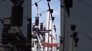 33kv Line amp LA amp POWER TRANSFORMER electricial transformers lighting 33kv 11kv shorts [upl. by Montfort]