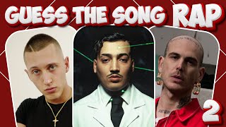 INDOVINA la Canzone RAP Italiana 2024 PARTE 2 🔊 Quiz Musica RAP 🎧 🇮🇹 [upl. by Anyahc14]