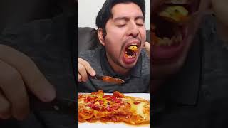 Vegetable lasagna mukbang shorts lasagna mukbang [upl. by Atilehs]