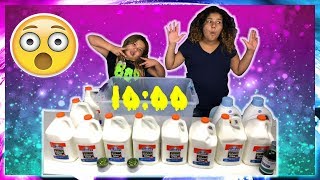 Making 10 Gallons of Slime in 10 minutes  10 Gallons of Slime in 10 minutes Challenge [upl. by Mace]