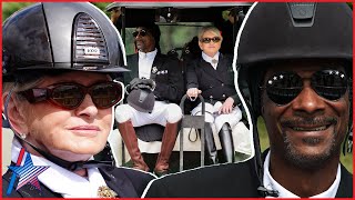 Snoop Dogg amp Martha Stewart MATCH In Dressage Looks At 2024 Olympics [upl. by Gold]