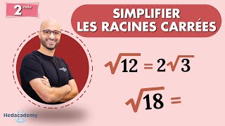 Simplifier une racine carrée  JE TEXPLIQUE [upl. by Geordie]