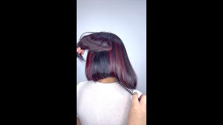 Mechas Rojas shortvideo  RAUL ROA ESTILISTA [upl. by Airtap808]