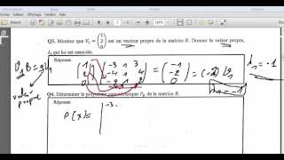 1 concour bac2 enset mohammedia 2013 Mathématique Matrice partie 1 [upl. by Areyk]