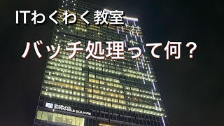 ［IT用語集］バッチ処理とは [upl. by Viddah]