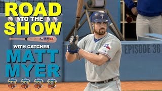 MLB 14 The Show PS4 Matt Myer Catcher Road To The Show  EP36 [upl. by Hourihan944]