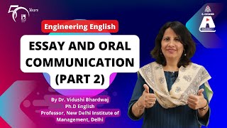 Essay and Oral Communication Part 2  Engineering English  S Chand Academy [upl. by Erusaert]