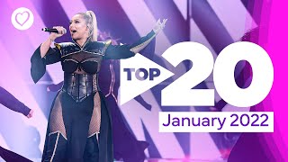 Eurovision Top 20 Most Watched January 2022 [upl. by Anuayek775]