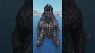 Godzilla minus one vs evolved godzilla kaijuuniversebutlowbudget kaiju robloxgodzilla [upl. by Goodman]