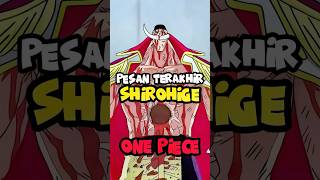 Rahasia Terakhir Shirohige yang Mengubah Dunia One Piece [upl. by Silohcin]