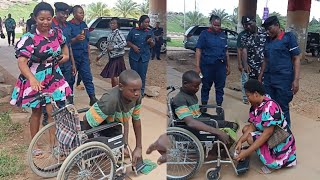 I surprised a less privileged man with wheelchair [upl. by Killion997]