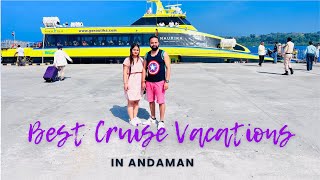 Andaman luxury cruise experience for 50 discount  ferry from port blair hatto jetty to havelock [upl. by Alisun]