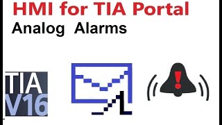 SIMATIC HMI Discrete alarms tutorial  SIEMENS TIA Portal  S7300  s71500  TIA Portal V16 [upl. by Starinsky]