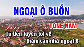 Karaoke Ngoại Ô Buồn Tone Nam Nhạc Sống Dễ Hát  Duy Chiến [upl. by Forelli249]