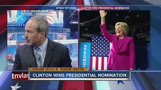 Political analyst Jon Ralston talks about Hillary Clinton winning nomination [upl. by Hunsinger]