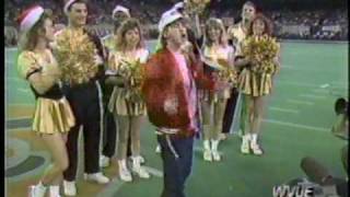 WVUE Seth Green at 1991 Saints vs Raiders Halftime show [upl. by Llezo689]