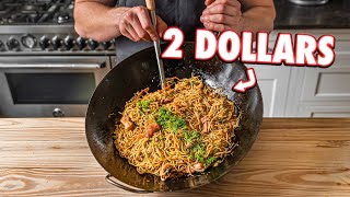 The Cheapest Noodle Dish Ever Chicken Chow Mein  But Cheaper [upl. by Dnomayd64]