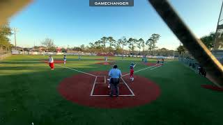 Shelby Vitrano 2025 John Curtis softball vs Live Oak hits a triple [upl. by Rramahs33]