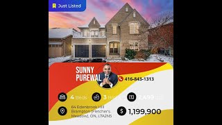 Check out this open house Listing Address 64 Edenbrook Hill Brampton Fletchers Meadow Ontario L [upl. by Nitza735]