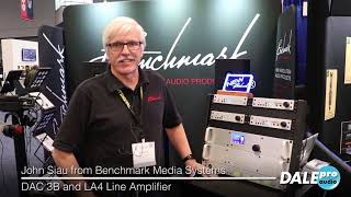 Dale Pro Audio  Benchmark DAC3 B and LA4 at AES 2018 [upl. by Niroc]