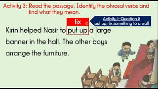 ENGLISH YEAR 6 TEXTBOOK pg 86 PHRASAL VERB [upl. by Inava]