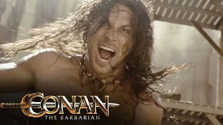 Conan Fights Mariques Sand Creatures To Keep Tamara Safe  Conan The Barbarian [upl. by Doomham182]