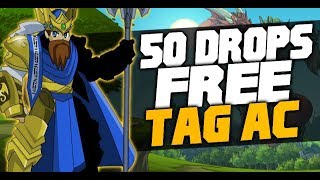 AQW 50 DROPS FREE TAG AC 2019 AWESOME ARMORSCAPESWEAPONSHELMS Pt2 [upl. by Uhn798]