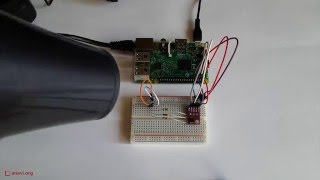 Measuring Temperature with I2C Sensor LM75A on Raspberry Pi [upl. by Ornas]