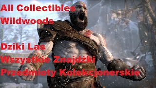 God of War All Collectibles Wildwoods Dziki Las Wszystkie Znajdźki Przedmioty Kolekcjonerskie [upl. by Euqenimod]