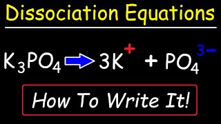 How To Write The Dissociation Equations of Ionic Compounds [upl. by Davy859]