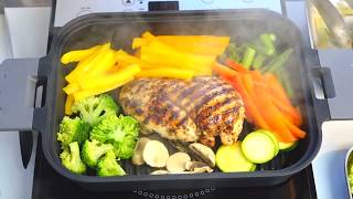 Grilled Chicken Breast and Vegetables  UCHICOOK Steam Grill [upl. by Jeanne]