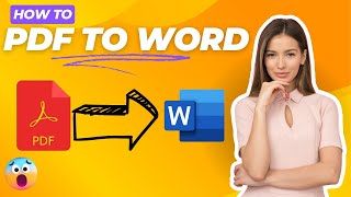 How to Convert PDF to Word Doc for FREE  2024 [upl. by Ahsieyt84]