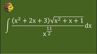 Evaluating the indefinite integral using algebraic manipulation [upl. by Lletnwahs]