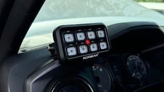 BEST Switch Panel Under 250  Auxbeam 8 Gang RGB Install on my 2020 Tacoma [upl. by Erdnaxela]