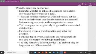 Checking the normal error assumption [upl. by Sugden]