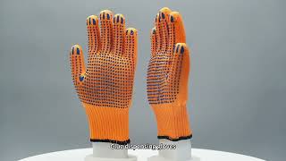 Supply labor protection hand cotton safety work gloves [upl. by Iadrahc]