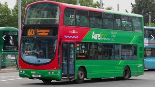 Transdev Aireline 60 Keighley to Shipley Then Leeds Wright Eclipse Gemini Volvo B9TL 2794 X4VTD [upl. by Idram772]