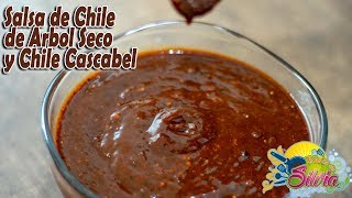 Salsa de Chile de Arbol Seco y Chile Cascabel  ElSazóndeSilvia [upl. by Egedan853]