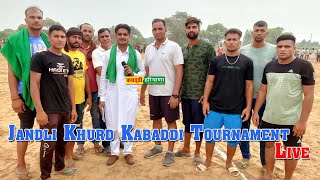 Jandli Khurd  जांडली खुर्द  Mini Open Kabaddi Tournament Live  KABADDI HARYANA [upl. by Nivart]