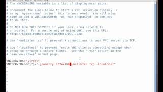 How to setup VNC over SSH on RHEL 6 [upl. by Jerrilee]