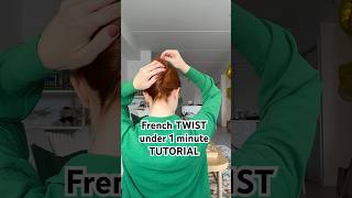 How to Do a French Twist in under 1 Minute  Easy Hairstyle Tutorial 💅🏻 [upl. by Queenie635]