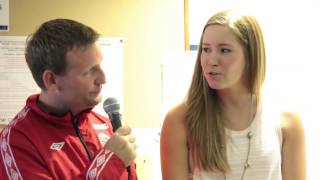 Capital One Celebrity Bonspiel  Peter Steski Interviews Olympic Gold Medallist Kaitlyn Lawes [upl. by Arabrab808]