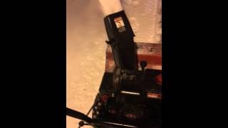 Snowblowing with the Agway snowblower  5 hp 22quot cut with a Tecumseh engine  February 15 2016 [upl. by Oicapot404]