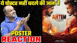 Antim The Final Truth Poster Reaction  Release Date  Teaser Antim Trailer Antin [upl. by Nazar58]