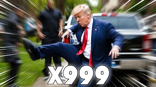 Trump eating cats and dogs remix speed X999 [upl. by Klos]