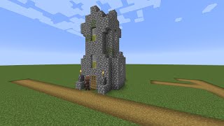 How to build a Minecraft Village ChurchTemple 1 114 plains [upl. by Kearney]